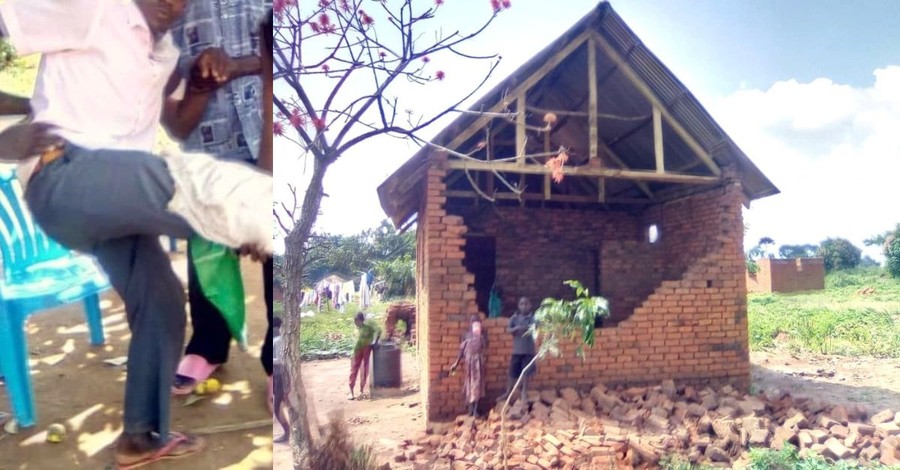 Muslims in Uganda Tear a Family Member's Home Down Brick by Brick for Converting to Christianity