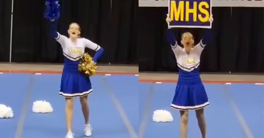 Brave Cheerleader Steps Up to Perform Routine All Alone at Competition after Entire Team Quits