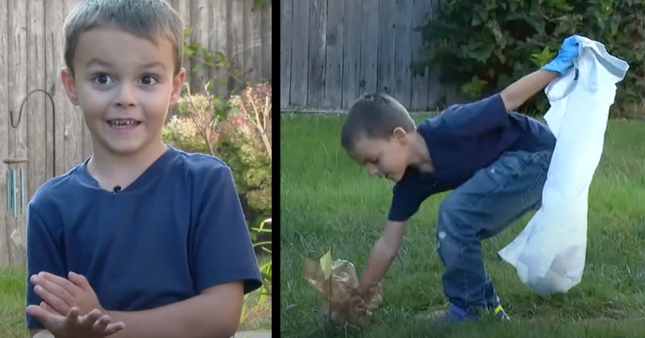 6-Year-Old Starts 'Poop Scooping' Business to Help Animals and Adopt One of His Own