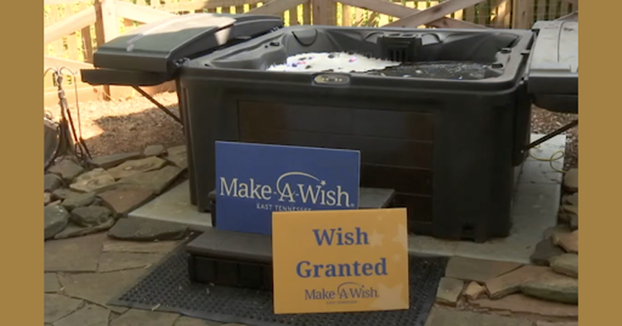 Young Girl With Sanfilippo Syndrome Receives Her Dream Make-A-Wish Gift, a Hot Tub
