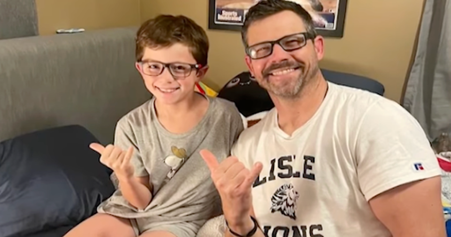 Young Son Steps Up to Help His Dad Fight Cancer at Just 9 Years Old