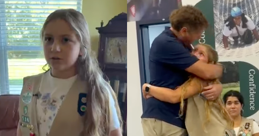 10-Year-Old Florida Girl Scout Saves Her Father's Life Using Her First Aid Training