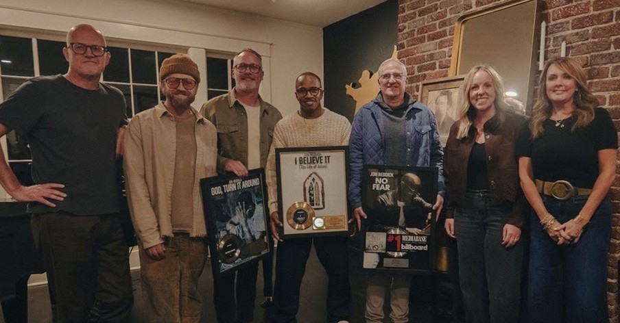 Jon Reddick Presented with First Two RIAA Gold Certifications