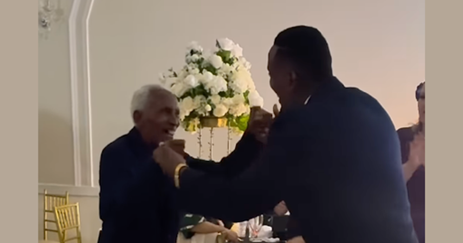 93-Year-Old Grandfather Travels 40 Hours to Surprise His Grandson on His Wedding Day