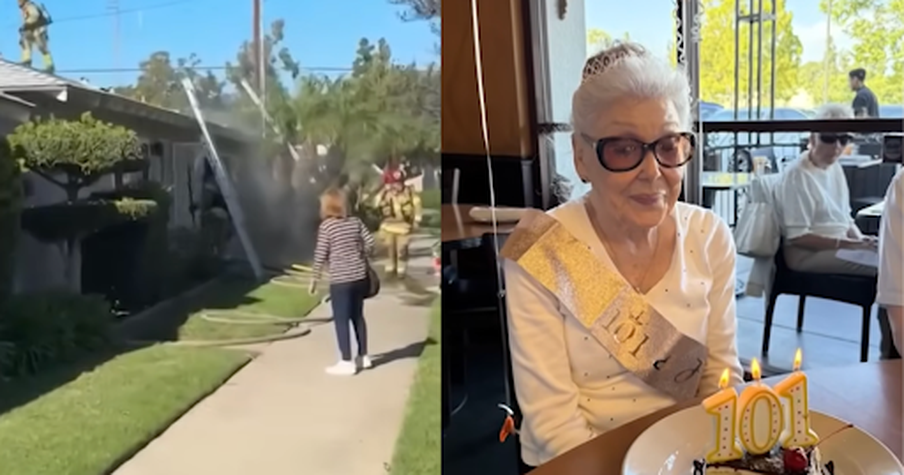 A Fire Broke Out So a UPS Driver and Caring Neighbors Rushed to Save 101-Year-Old Woman