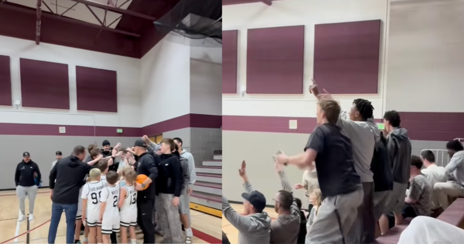 High School Team Makes Time for Fourth Graders Who Became Their Loudest Fans