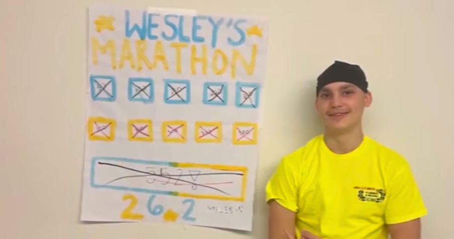 Diagnosed with Leukemia, This Teen Still Completed a Full Marathon From the Hospital
