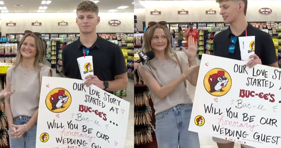 A Chance Meeting at Buc-ee’s Leads to Love—and a Very Special Wedding Guest 