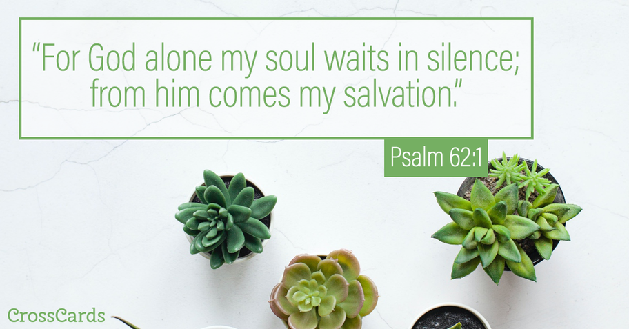 Psalm 62:1 Scripture card