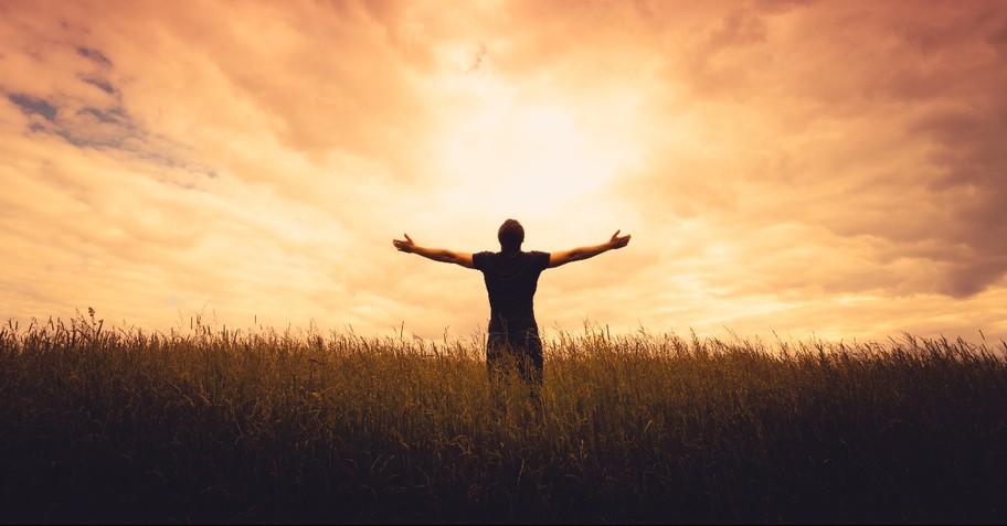 Man in a field