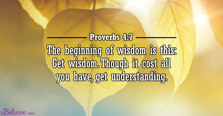 Proverbs 4:7, inspirational image