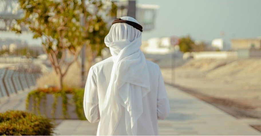 Arab Man Walking Outside; Debunking myths about Christian Zionism; Christian Zionism is not racist.