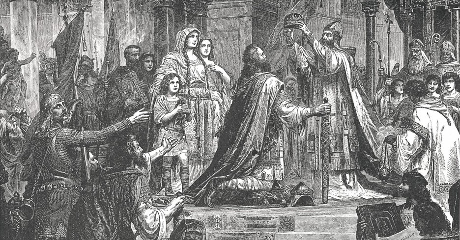 Charlemagne Crowned as Holy Roman Emperor