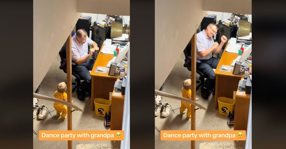 Child and Grandfather's Precious 'Bye Bye Bye' Dance Routine Melts Hearts