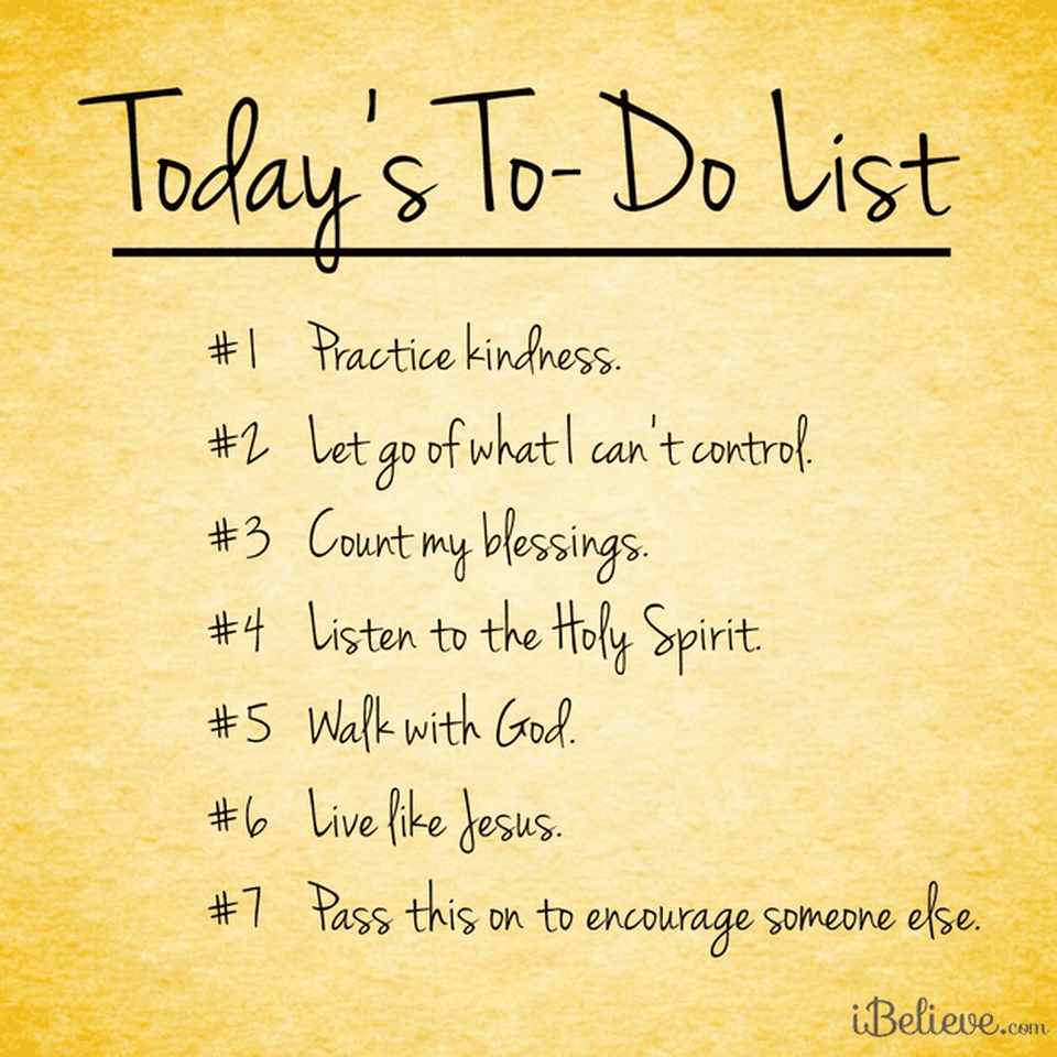 Today's To-Do List