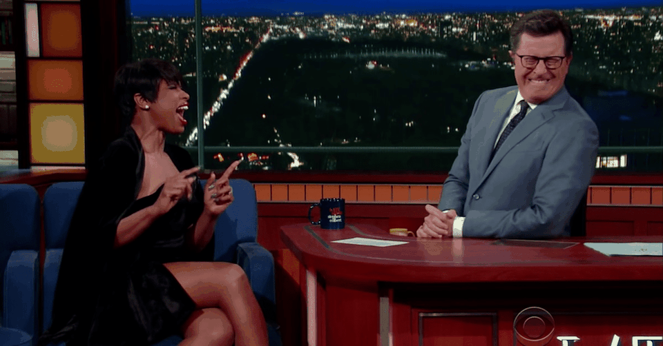 Jennifer Hudson Sings Her Favorite Hymn on Colbert's Late Show