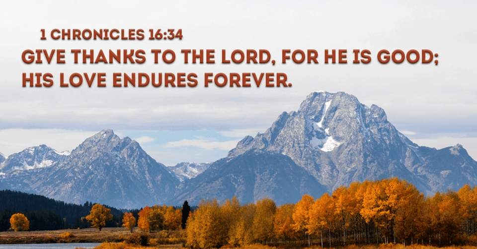 The Lord Is Good!