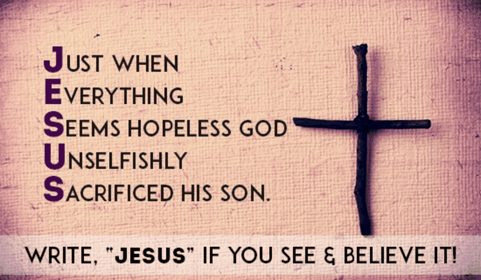 God Sacrificed His Son
