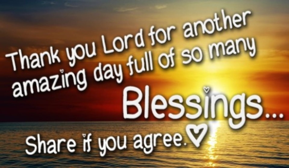 Thank You Lord for an Amazing Day