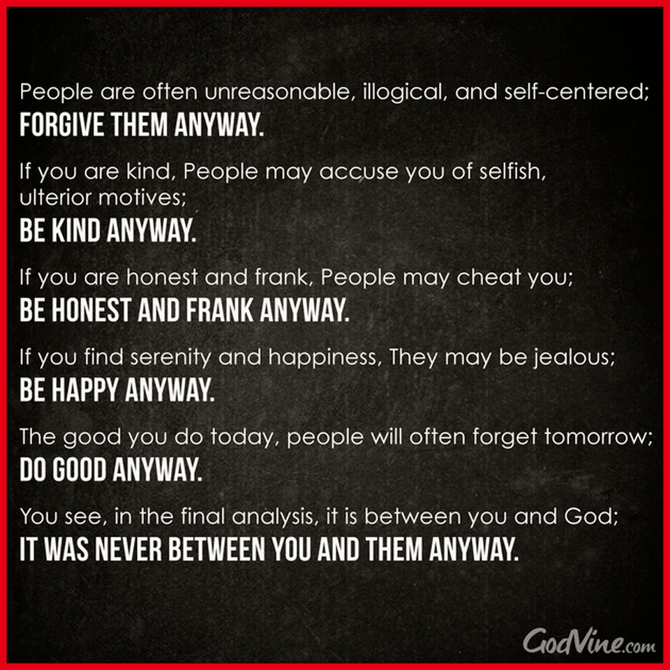 Be Kind Anyway