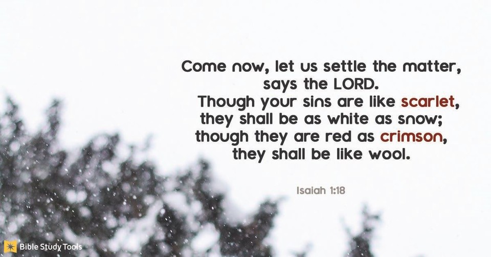 Your Daily Verse - Isaiah 1:18	