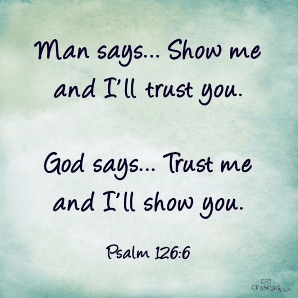 Trust God