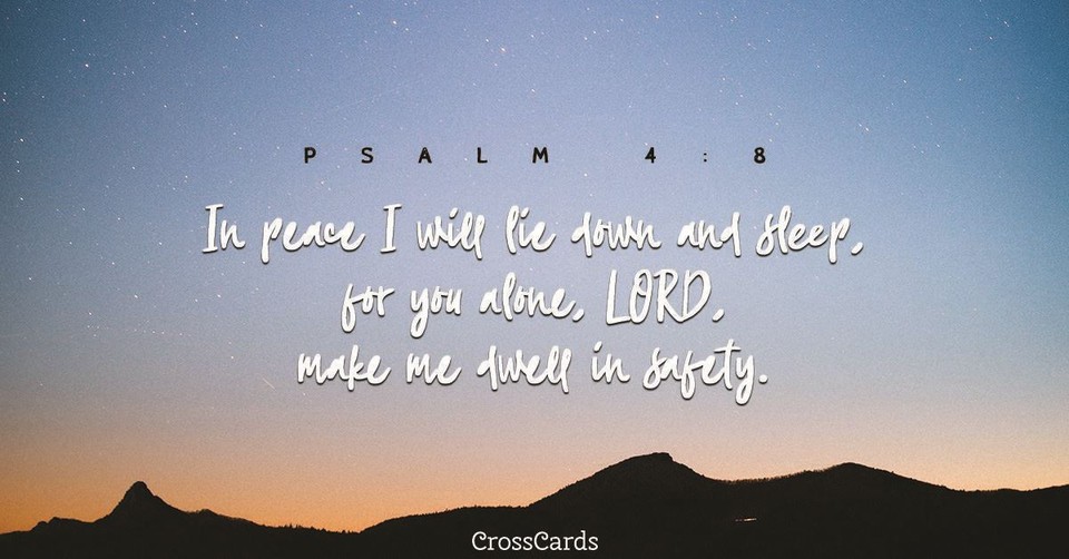 Your Daily Verse - Psalm 4:8