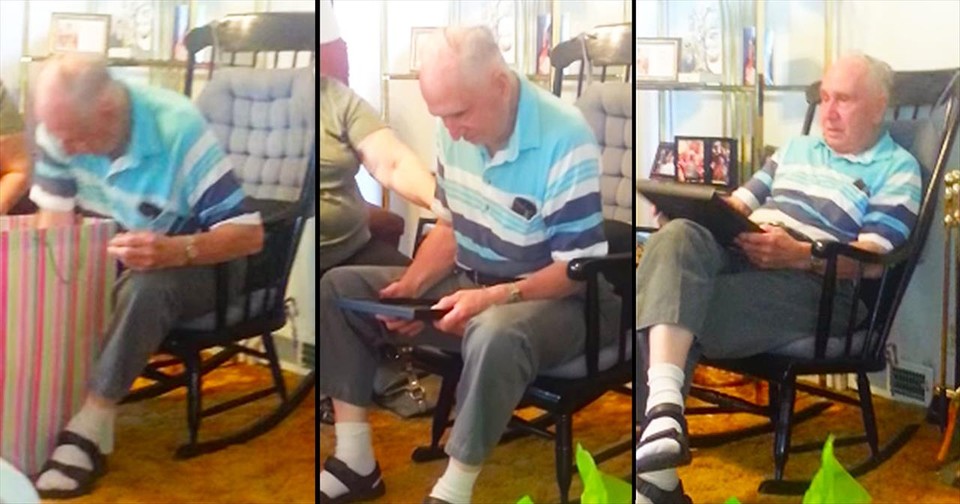 This Grandpa Just Broke Down The Second He Saw This Picture. This Might ...