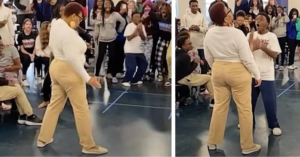 Student Challenges His Teacher to a Dance Battle and Instantly Gets Schooled