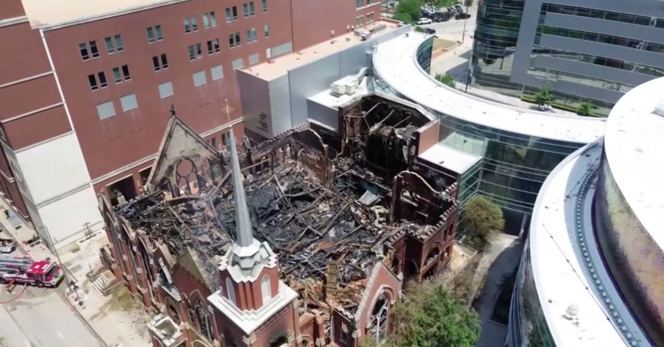 Trump Sends Support to First Baptist Dallas Community after Devastating Church Fire