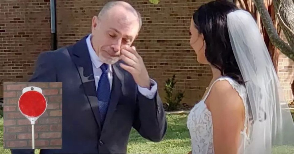 Dad Travels through Mud and Debris to Walk His Daughter Down the Aisle