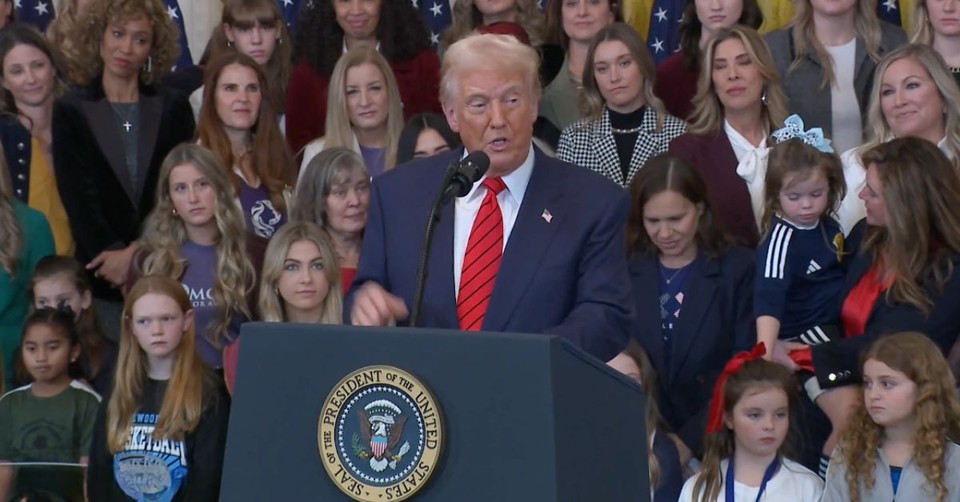 Trump Signs Executive Order Banning Men from Women’s Sports, Saying It’s ‘Common Sense’