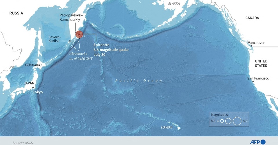 Massive Earthquake Triggers Tsunami in Russia and Japan