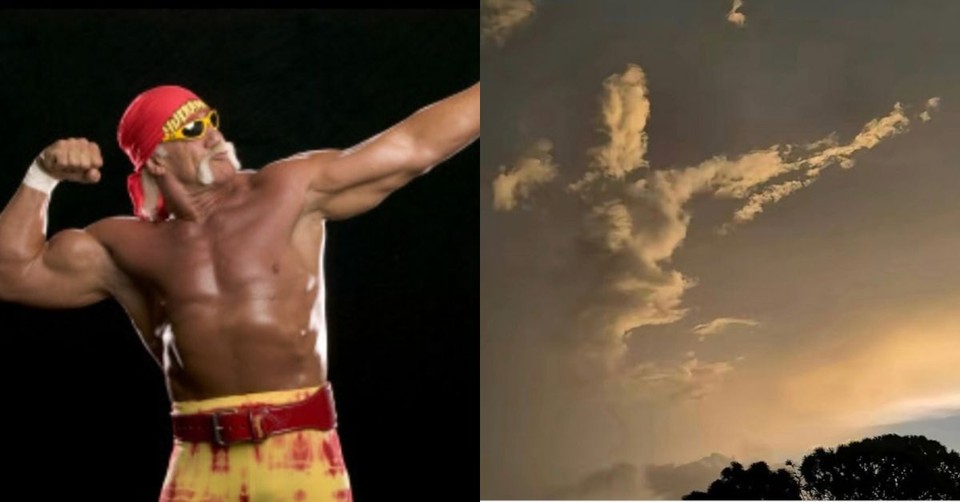 Fans See Hulk Hogan’s Pose in Cloud Formation at His Funeral, Calling it a Heavenly Sign