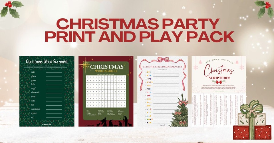 Christmas Party Print and Play Pack