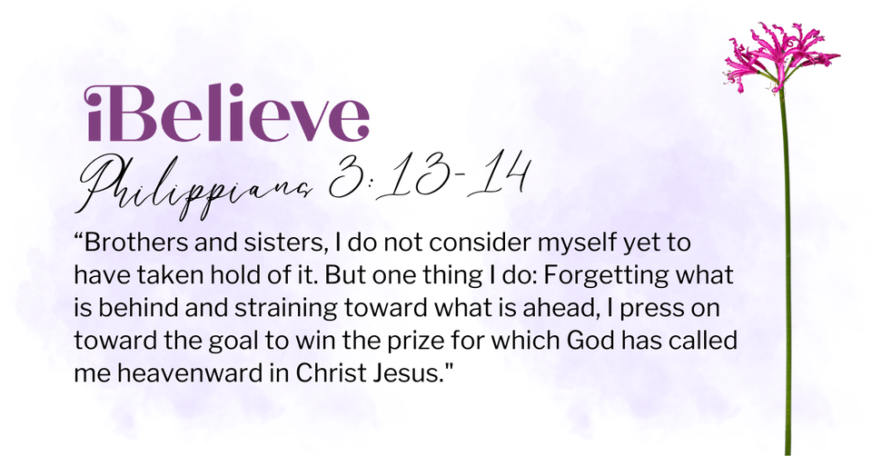 Your Daily Verse - Philippians 3:13-14 - July 27th