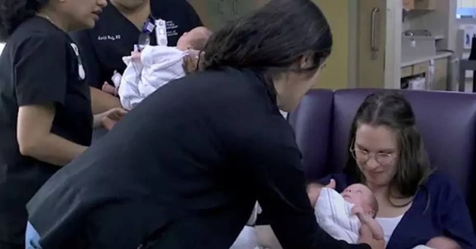 Family Grows from 4 to 8 Overnight after Welcoming Identical Quadruplet Daughters