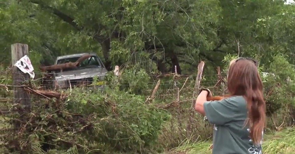 Family Praises Divine Protection after Clinging to Tree during Texas Flood