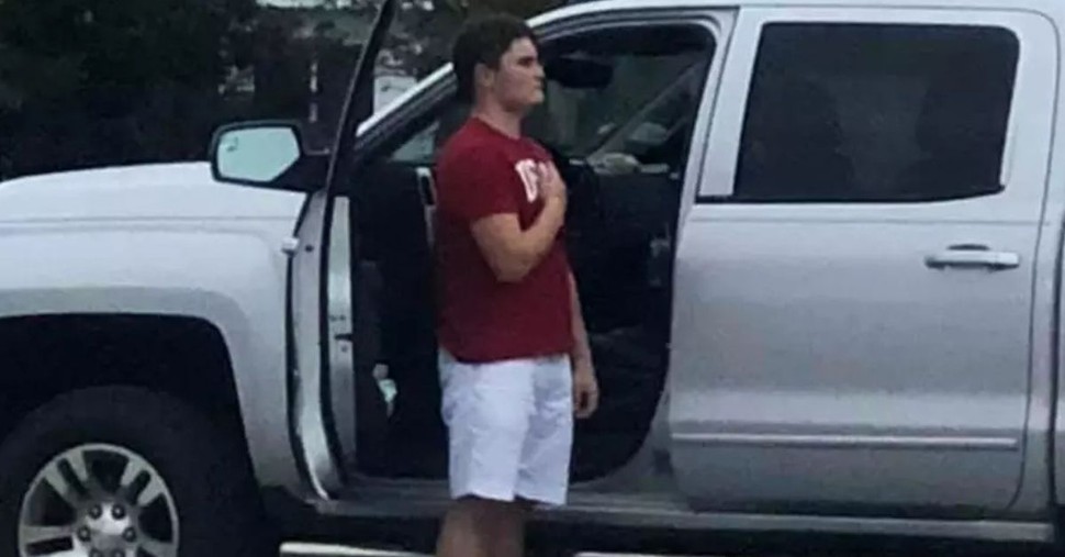 Teen Was Leaving Football Practice When He Heard the National Anthem Chords Start to Play