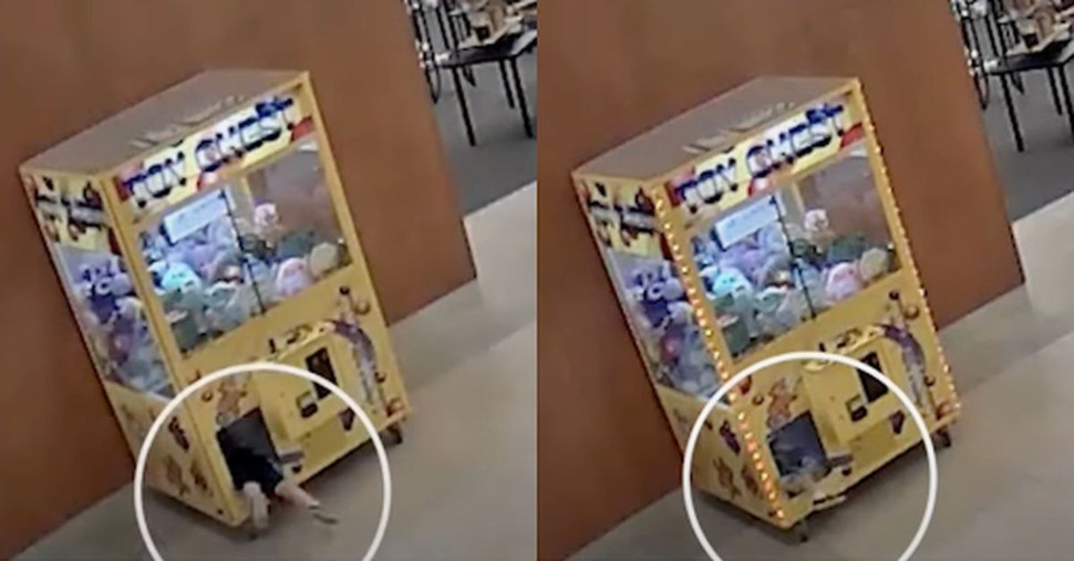 Curious Young Child Who Crawled into a Claw Machine Is Rescued Soon after