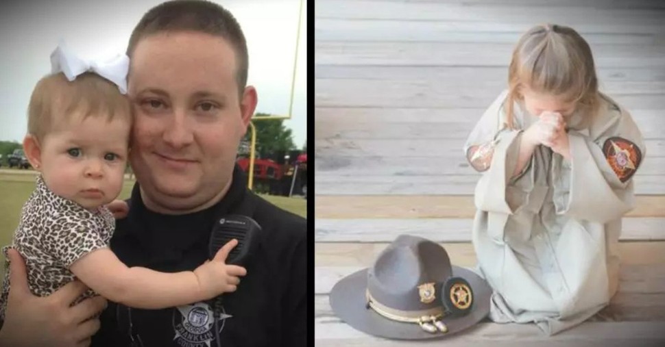 3-Year-Old Daughter of Fallen Officer Prays for Dad