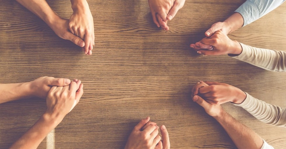 Praying Together In Church